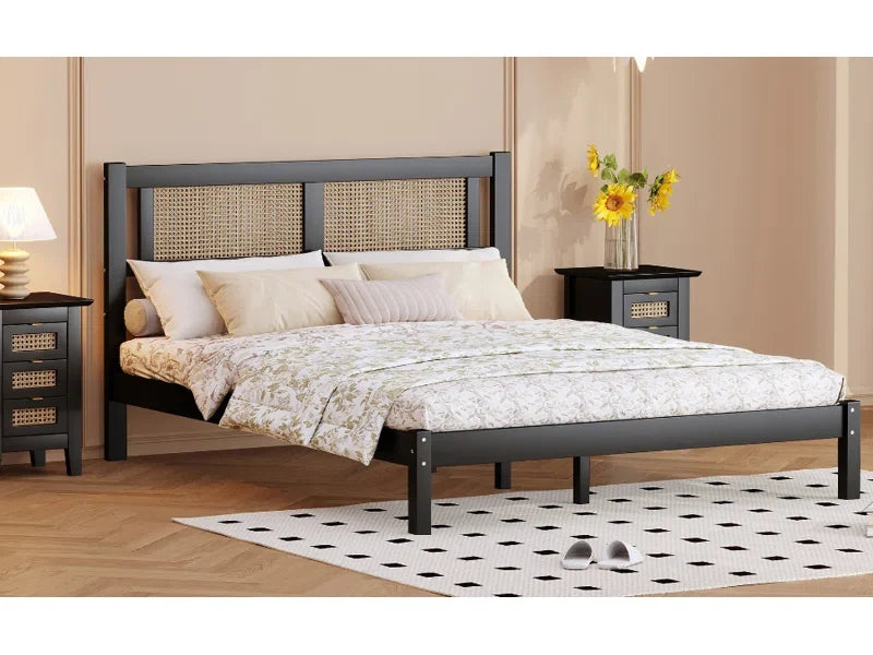 Rattan Bed King Size for Bedroom - Cato