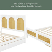 Rattan Bed King Size for Bedroom - Grahame