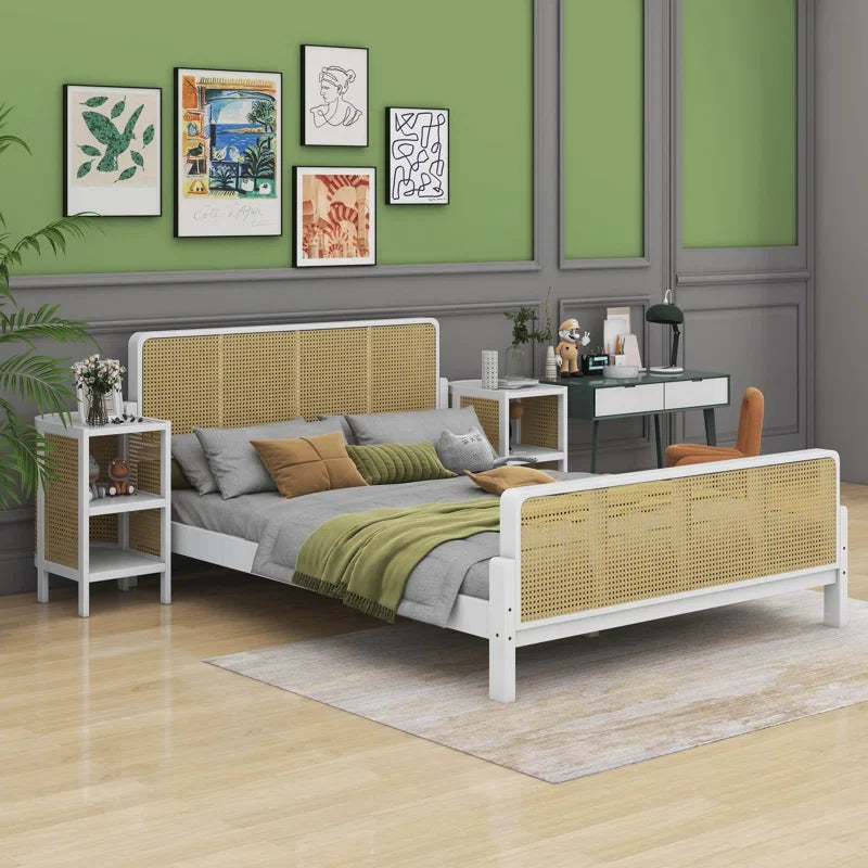 Rattan Bed King Size for Bedroom - Merric