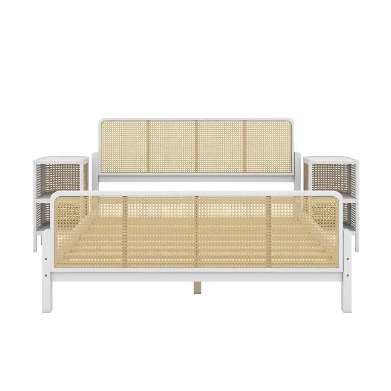 Rattan Bed King Size for Bedroom - Merric