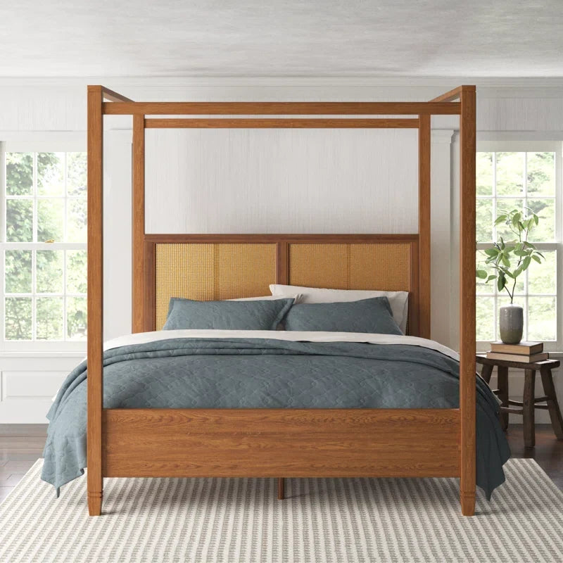 Rattan Bed King Size for Bedroom - Percy