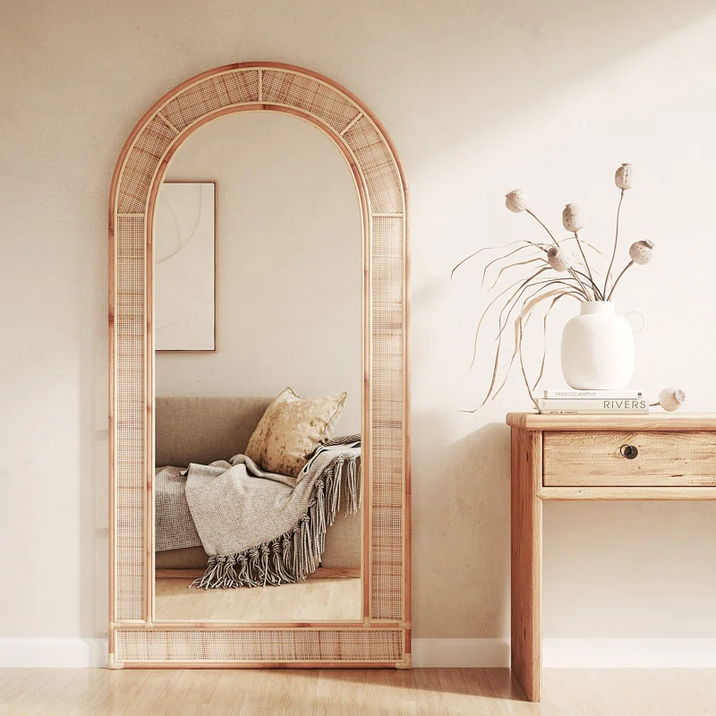 Rattan Floor Mirror - Lalima