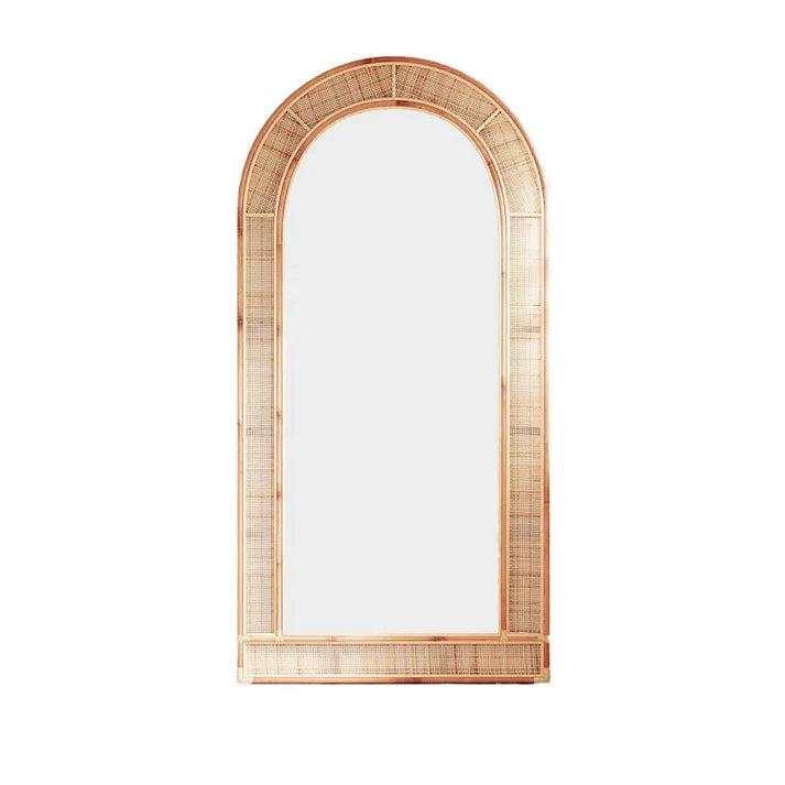 Rattan Floor Mirror for Living Room - Varen