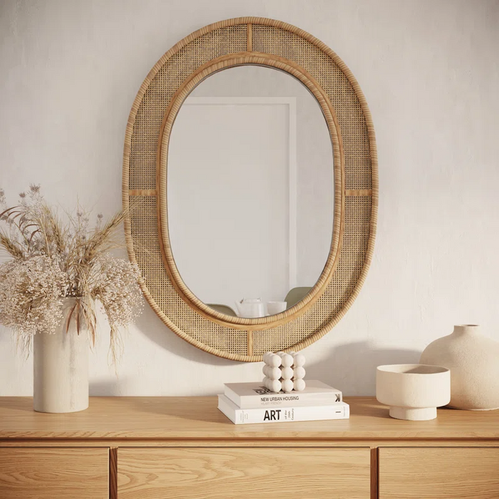 Rattan Wall Mirror - Paridhi