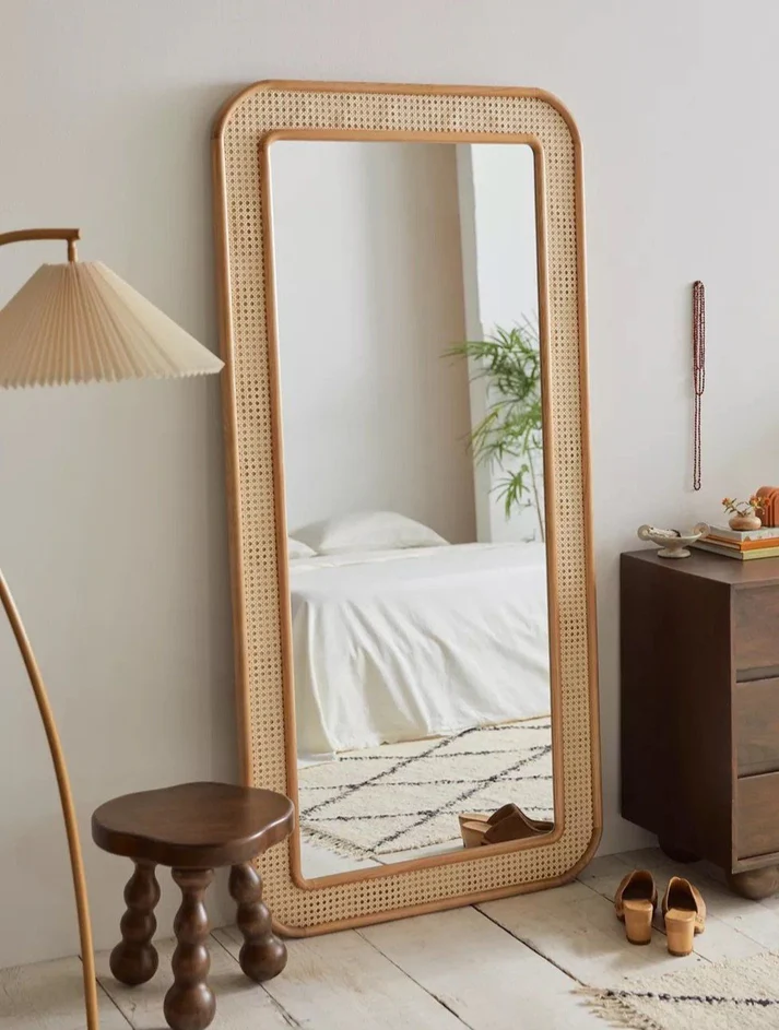 Rattan Wall Mirror - Akriti