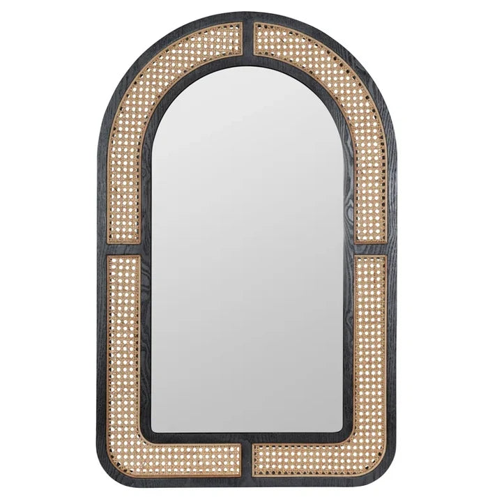 Rattan Wall Mirror for Living Room - James