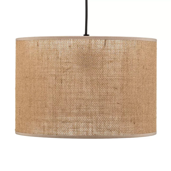 Jute Ceiling Light for Living Room | Natural Hanging Lamp - Liora