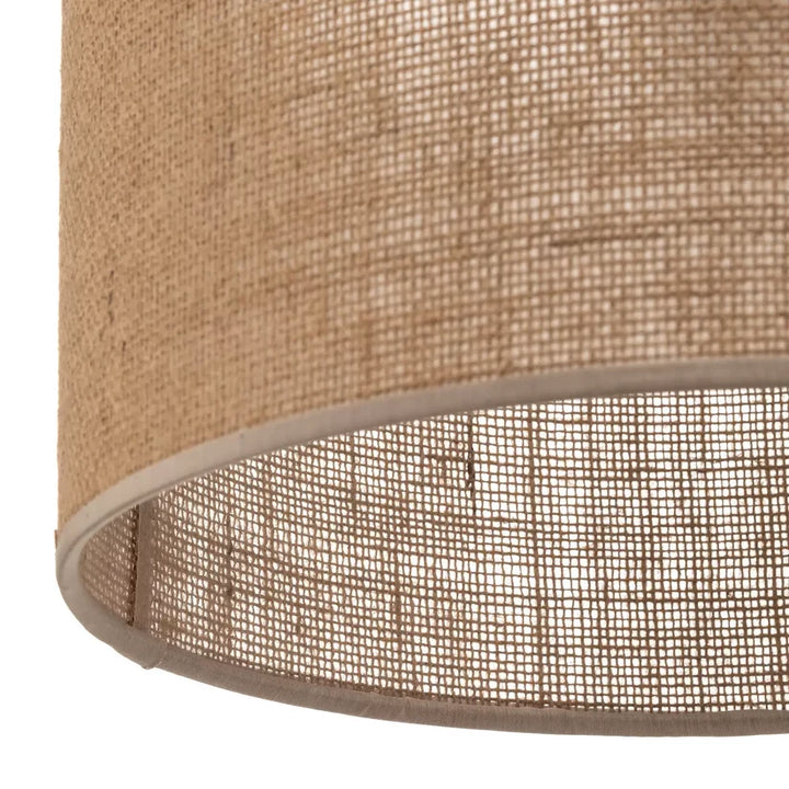 Jute Ceiling Light for Living Room | Natural Hanging Lamp - Liora