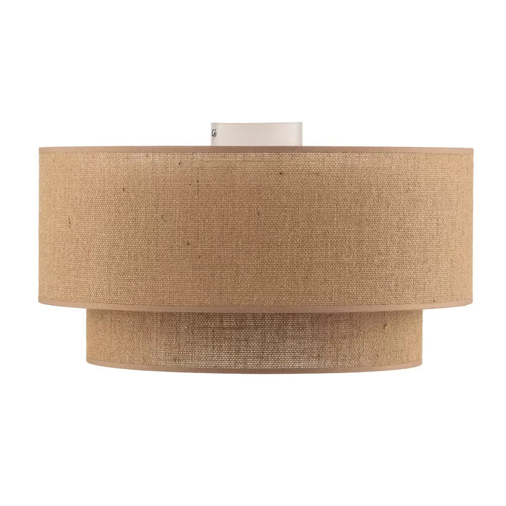 Jute Ceiling Light for Dining Room | Natural Hanging Lamp - Emric