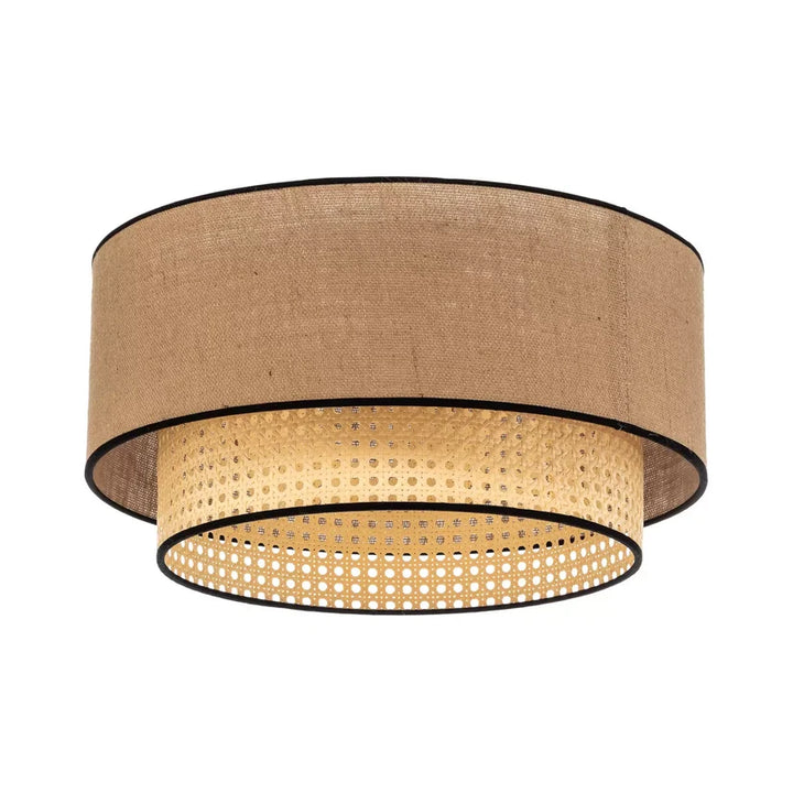 Jute Ceiling Light for Dining Room | Natural Hanging Lamp - Fintan