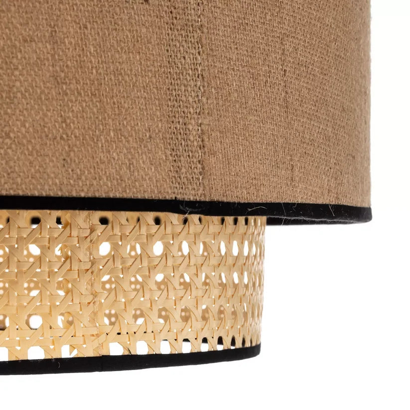 Jute Ceiling Light for Dining Room | Natural Hanging Lamp - Fintan