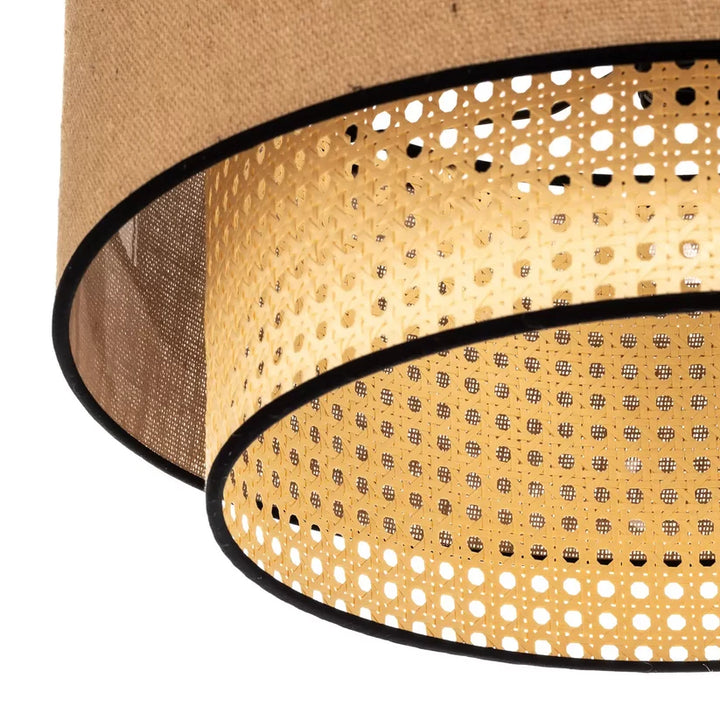 Jute Ceiling Light for Dining Room | Natural Hanging Lamp - Fintan