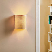 Jute Wall Lamp for Living Room - Corvin