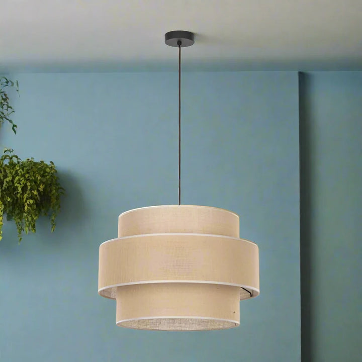 Jute Hanging Light for Living Room | Natural Pendant Lamp - Ulvar