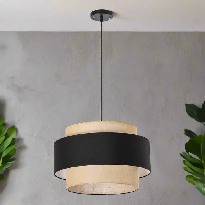 Jute Hanging Light for Bedroom | Natural Pendant Lamp - Orsen