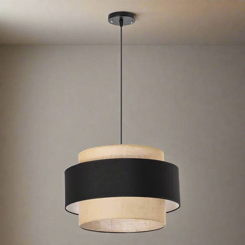 Jute Hanging Light for Bedroom | Natural Pendant Lamp - Orsen