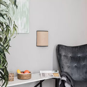 Jute Wall Lamp for Living Room - Draven
