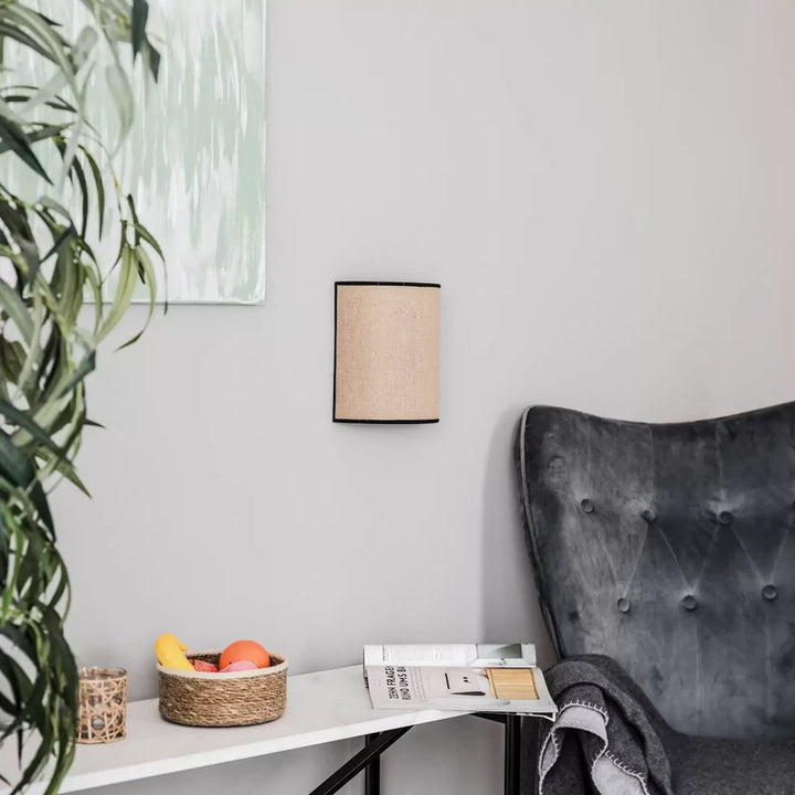 Jute Wall Lamp for Living Room - Draven