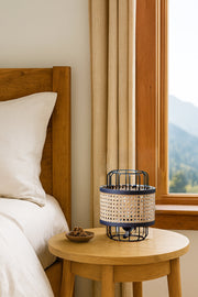 Rattan Table Lamp for Living Room | Bamboo Bedside Table Lamp - Levi