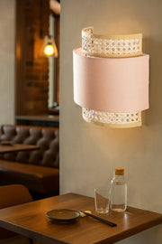 Rattan Wall Lamp for Dining Room | Cane Wall Light - Alice
