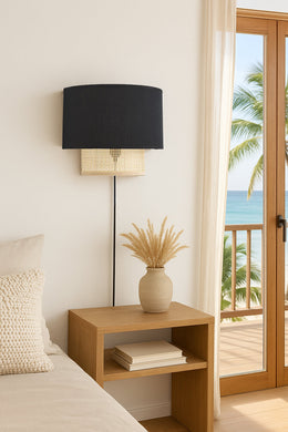 Cane Wall Lamp for Bathroom | Rattan Wall Light - Audrey