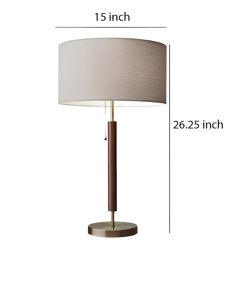 Rattan & Bamboo Table Lamp for Bedroom | Handmade - Adah