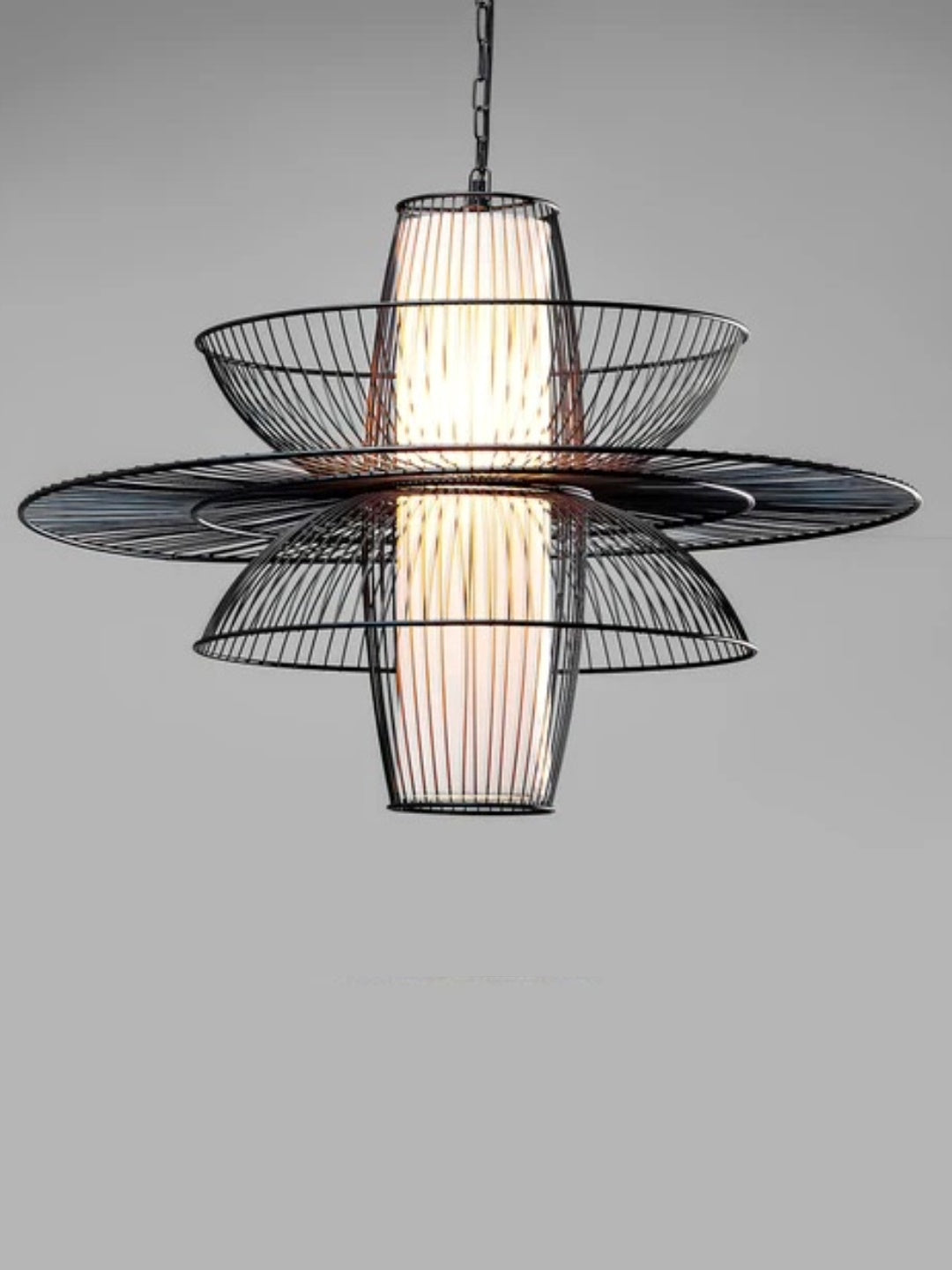 Bamboo Pendant Light for Living Room 16 Inch - Aditi by Luxury Rattan Handicrafts 