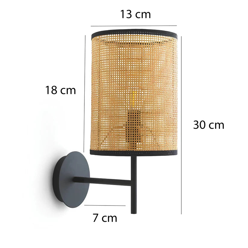 Wicker Wall Light for Dining Room - Adryan