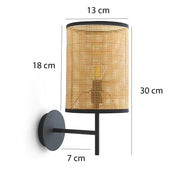 Wicker Wall Light for Dining Room - Adryan