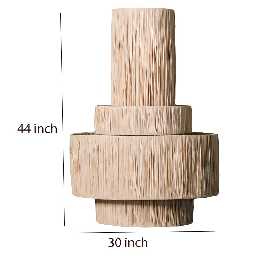 Bamboo Chandelier for Staircase | Cane Hanging Light - Callum