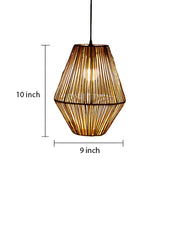 Seagrass Pendant Light for Living Room | Woven Hanging Lamp - Ruby