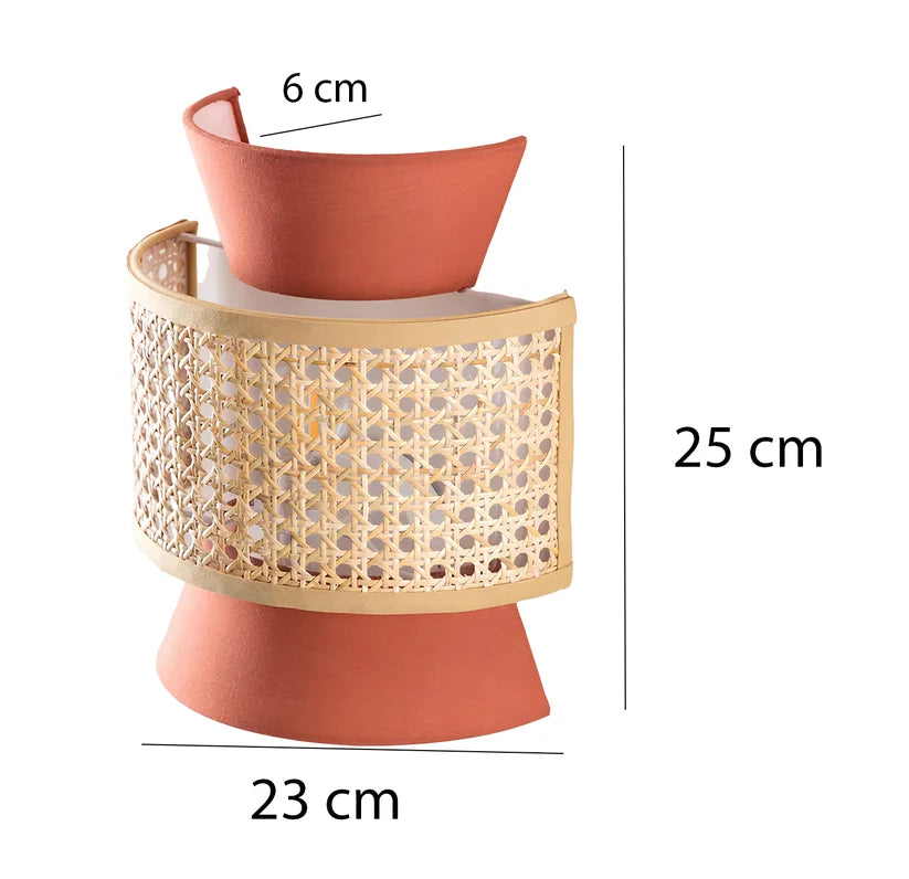 Bamboo Wall Lamp for Living Room | Rattan Wall Light - Aleksandra