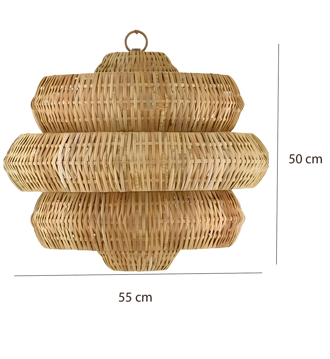 Bamboo Pendant Light for Living Room - Alex by Luxury Rattan Handicrafts 