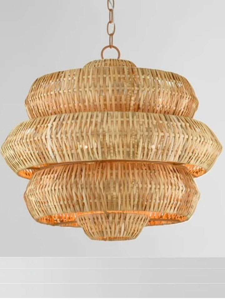 Bamboo Pendant Light for Living Room - Alex by Luxury Rattan Handicrafts 
