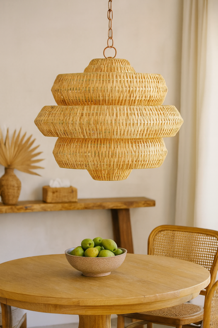 Bamboo Pendant Light for Living Room - Alex by Luxury Rattan Handicrafts 