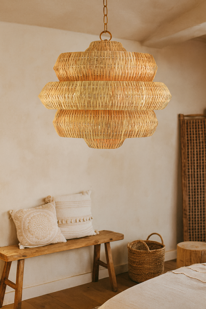 Bamboo Pendant Light for Living Room - Alex by Luxury Rattan Handicrafts 