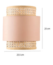 Rattan Wall Lamp for Dining Room | Cane Wall Light - Alice