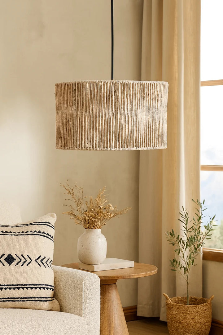Raffia Hanging Light for Bedroom - Allure