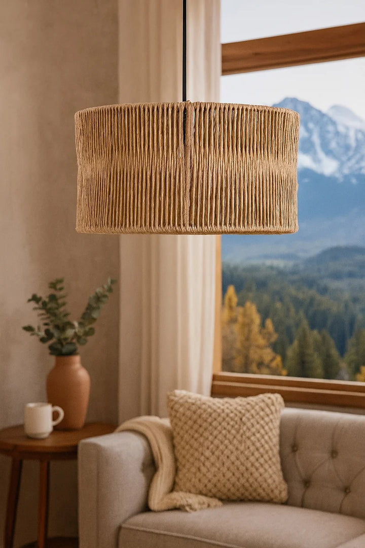 Raffia Hanging Light for Bedroom - Allure