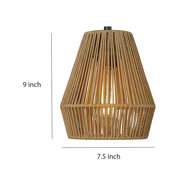 Seagrass Pendant Light for Dining Room | Woven Hanging Lamp - Alvina