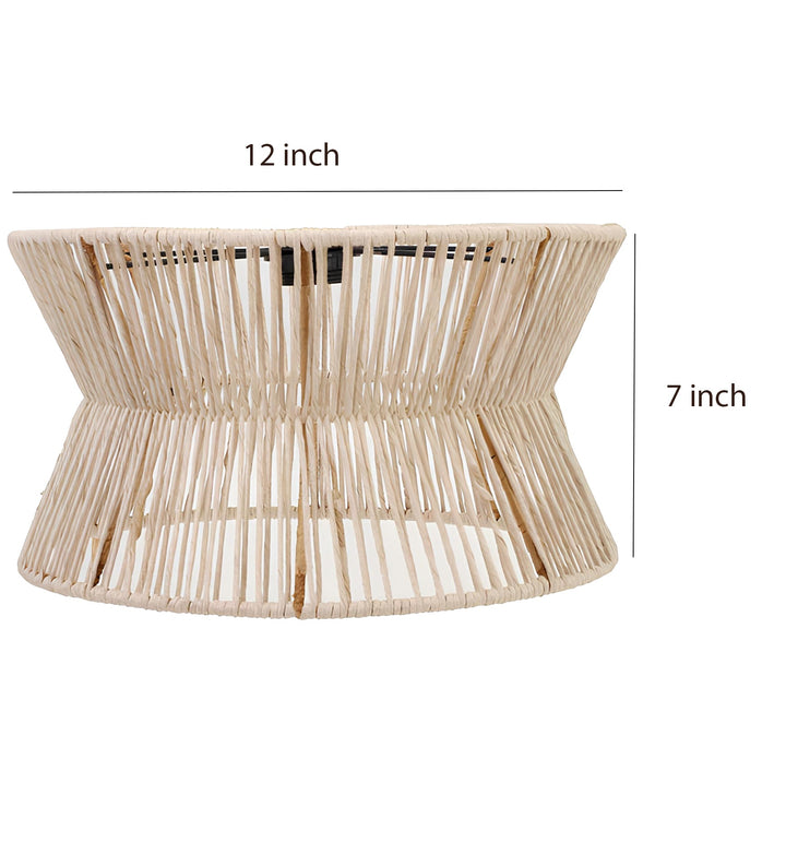Seagrass Ceiling Light for Living Room - Amani by Luxury Rattan Handicrafts 