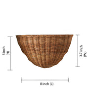 Bamboo Wall Lamp for Bedroom | Jute Wall Light - Oakes