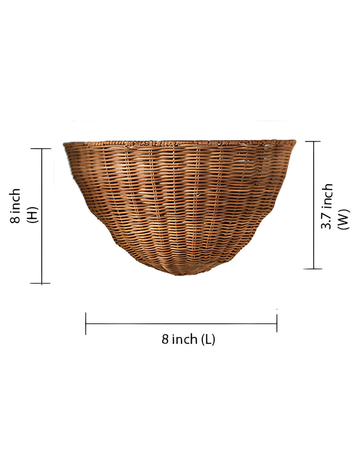 Bamboo Wall Lamp for Bedroom | Jute Wall Light - Oakes