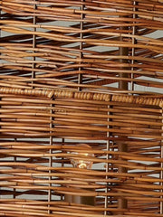 Bamboo Chandelier for Dining Room | Rattan Hanging Light - Jasper