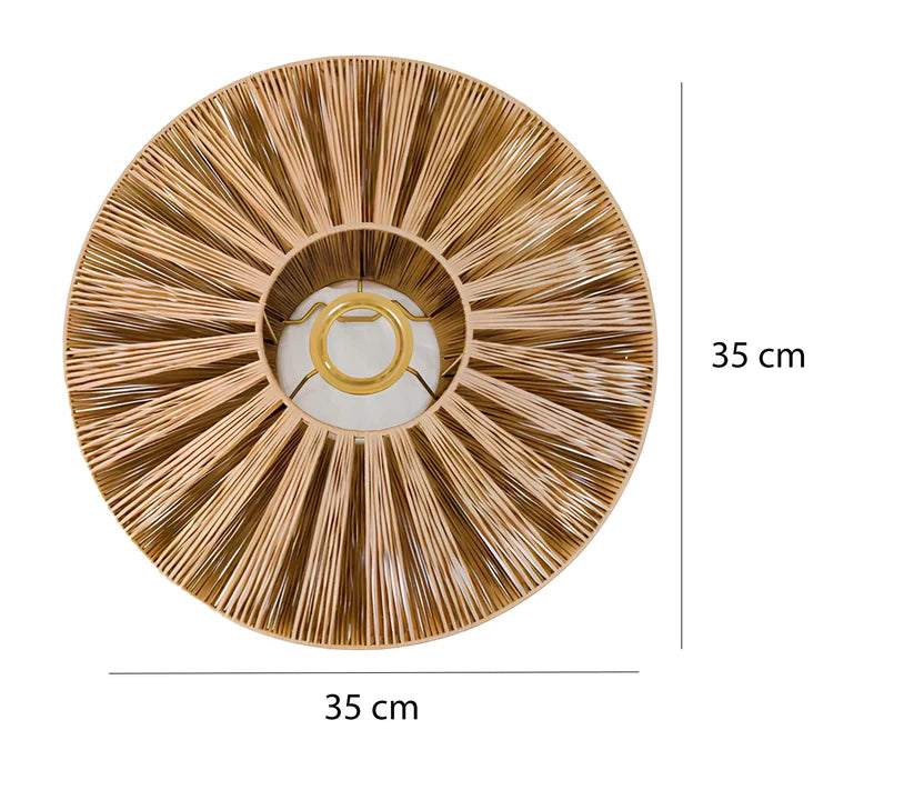 Jute Wall Lamp for Living Room | Natural Wall Light Anant - Gable
