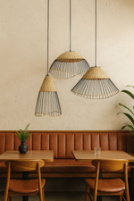 Bamboo Pendant Light for Living Room - Angel by Luxury Rattan Handicrafts 