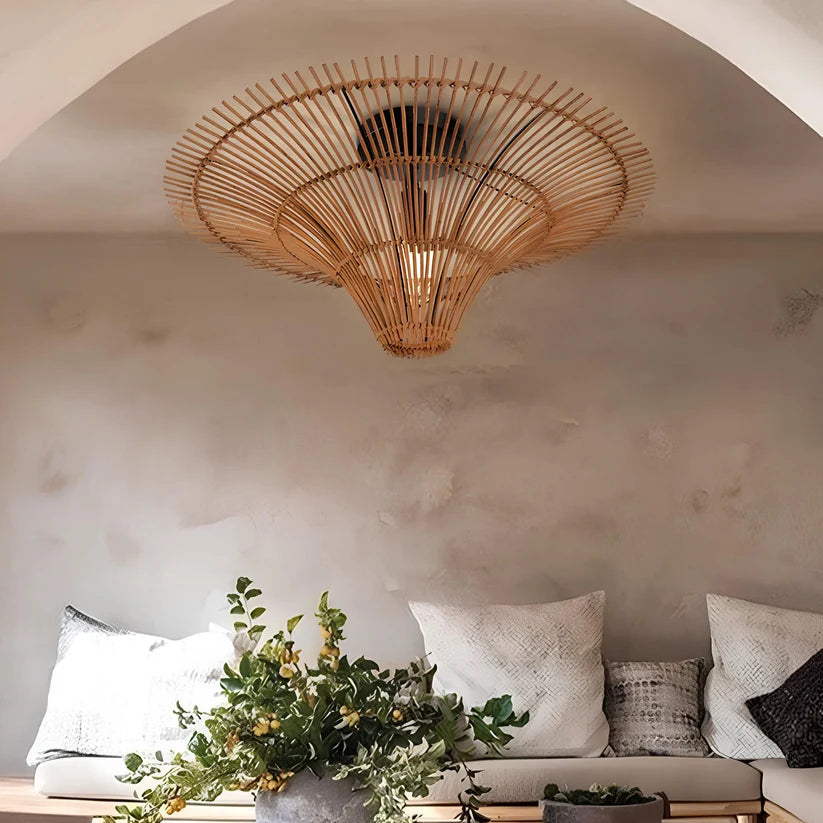 Jute Pendant Light for Living Room - Veronica