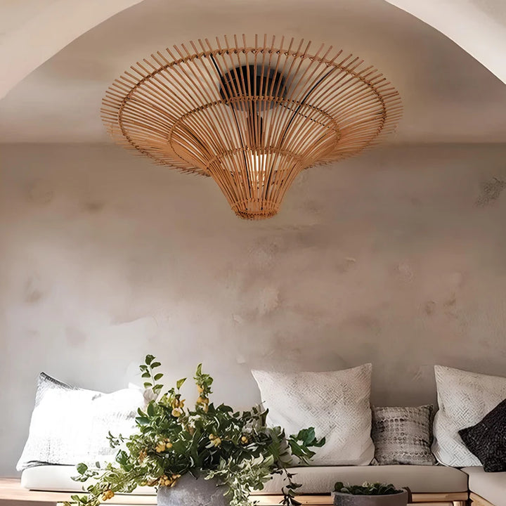 Jute Pendant Light for Living Room - Veronica
