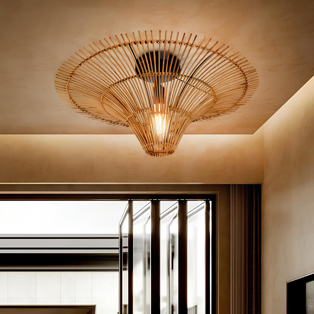 Rattan Bowl Pendant Lamp - Veronica
