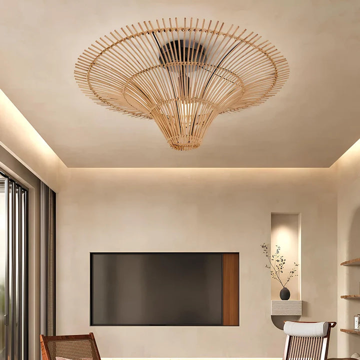 Jute Pendant Light for Living Room - Veronica